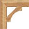 Ekena Millwork Westlake Block Rough Sawn Bracket w/ Offset Brace, Western Red Cedar, 8"W x 26"D x 26"H BKT0806X26X26WTL05RWR - alternate 3